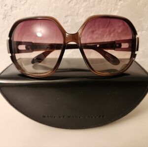Marc By Marc Jacobs Brown and Pink Sunglasses